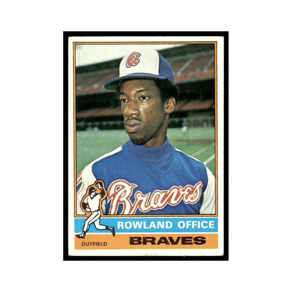 Rowland Office 1976 Topps #256 Atlanta Braves Baseball Card EX