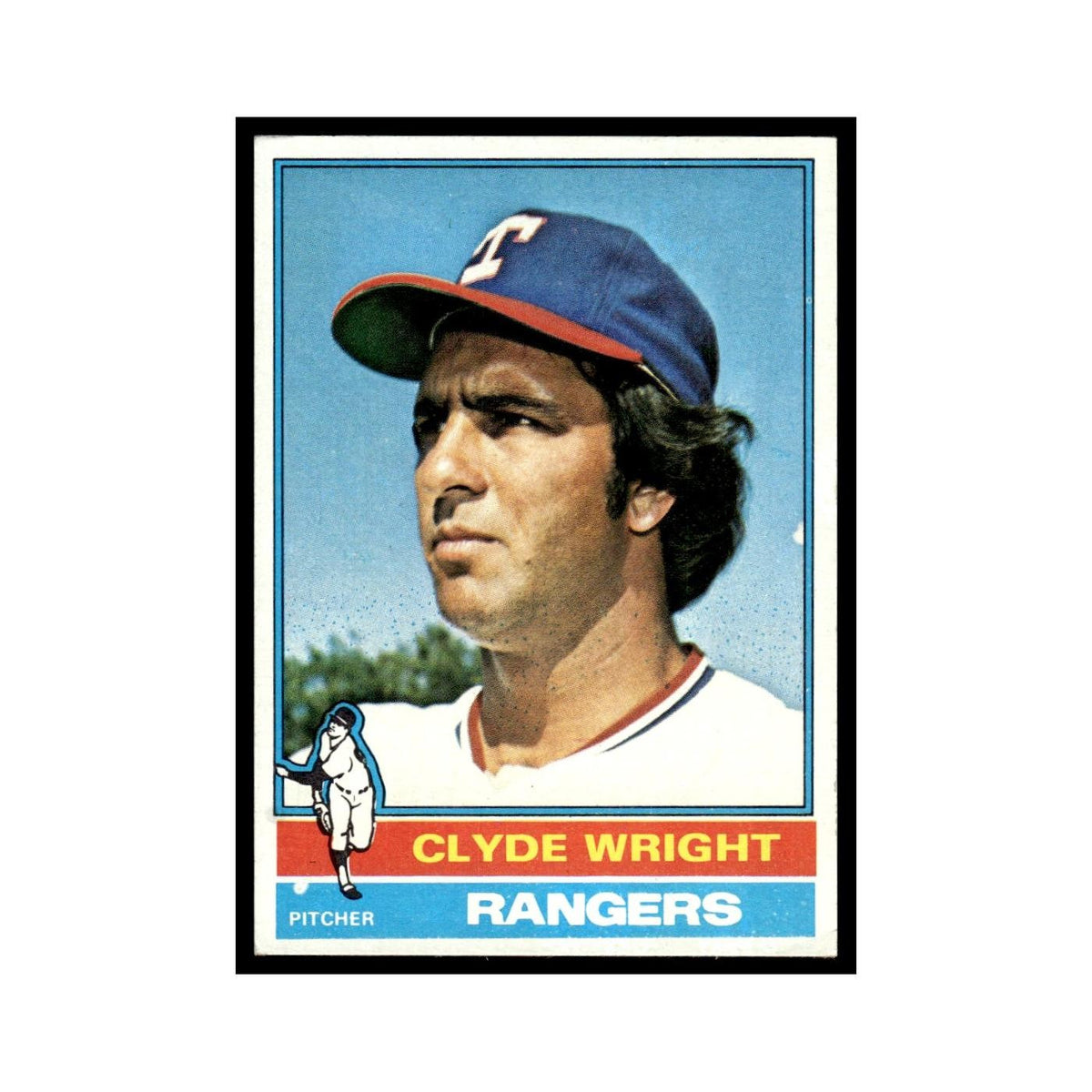 Clyde Wright 1976 Topps #559 Texas Rangers Baseball Card EX