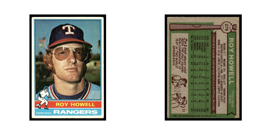 Roy Howell 1976 Topps #279 Texas Rangers Baseball Card EX