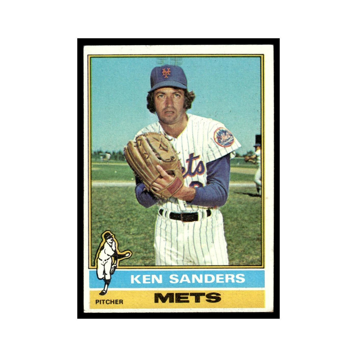 Ken Sanders 1976 Topps #291 New York Mets Baseball Card EX