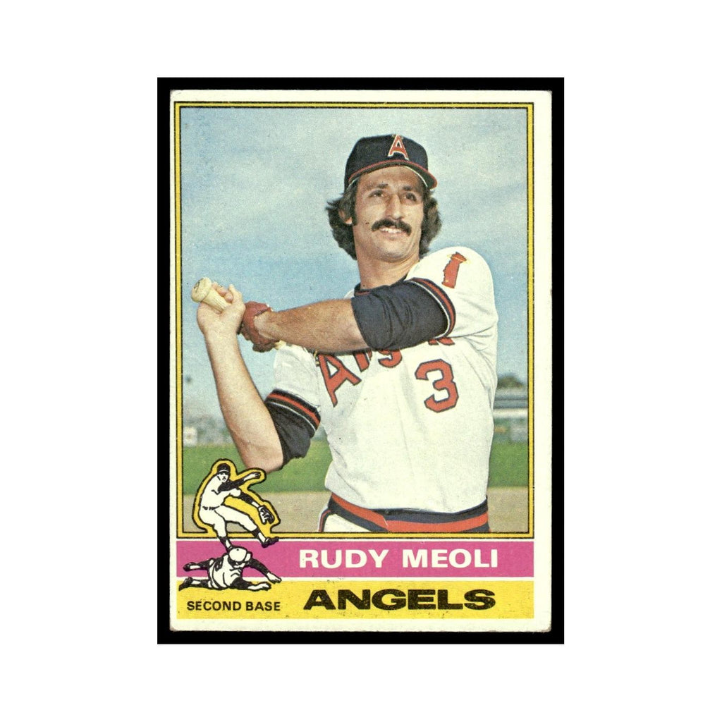 Rudy Meoli 1976 Topps #254 California Angels Baseball Card EX
