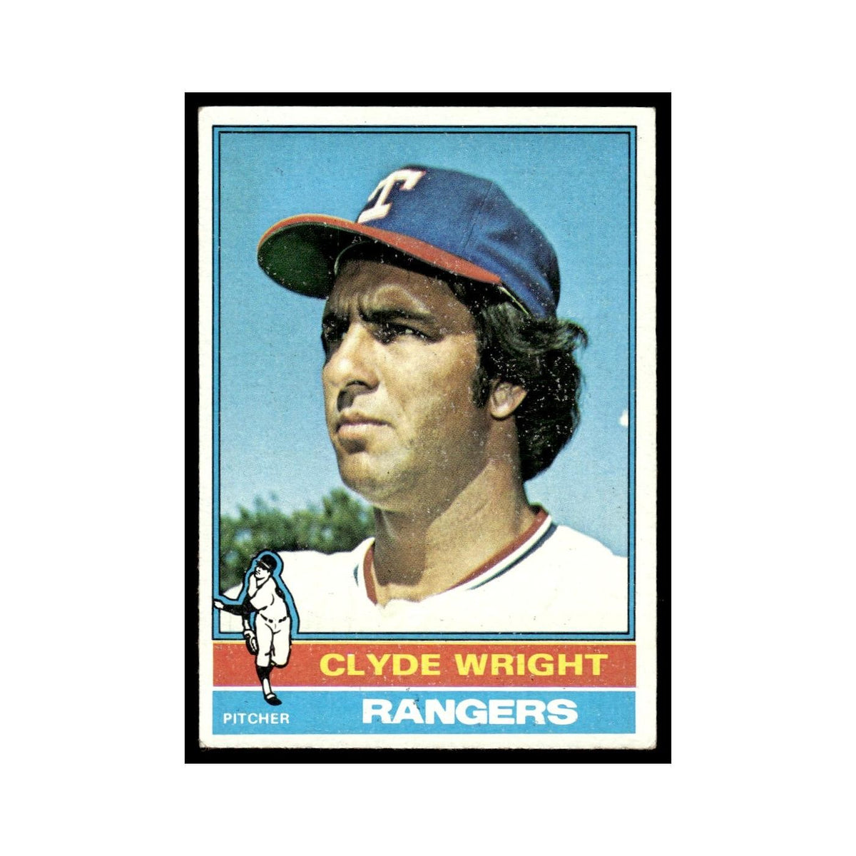 Clyde Wright 1976 Topps #559 Texas Rangers Baseball Card EX
