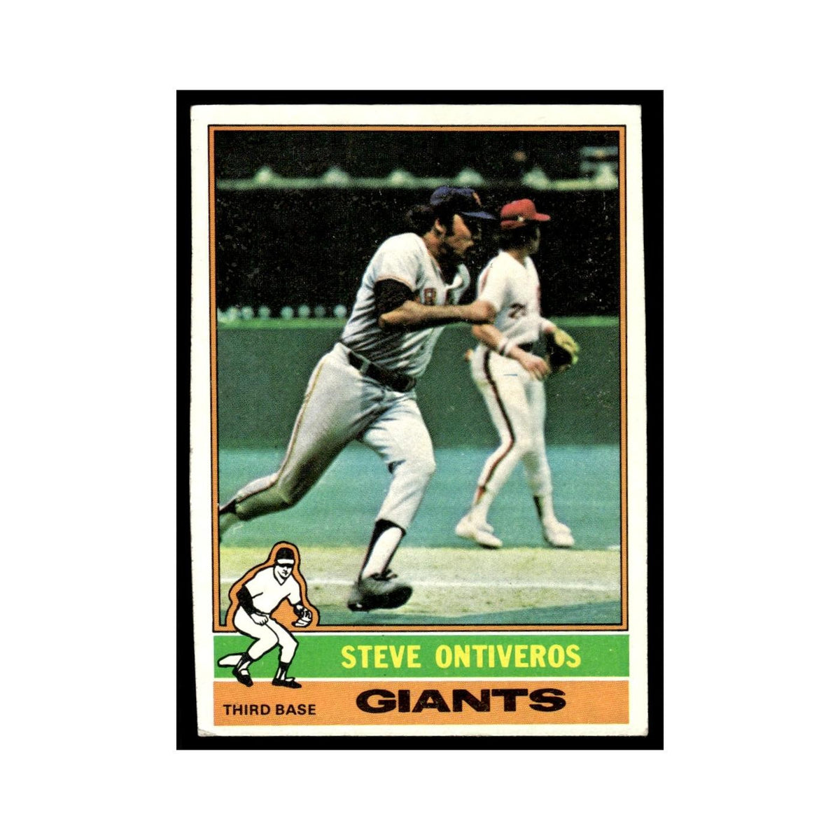 Steve Ontiveros 1976 Topps #284 San Francisco Giants Baseball Card EX