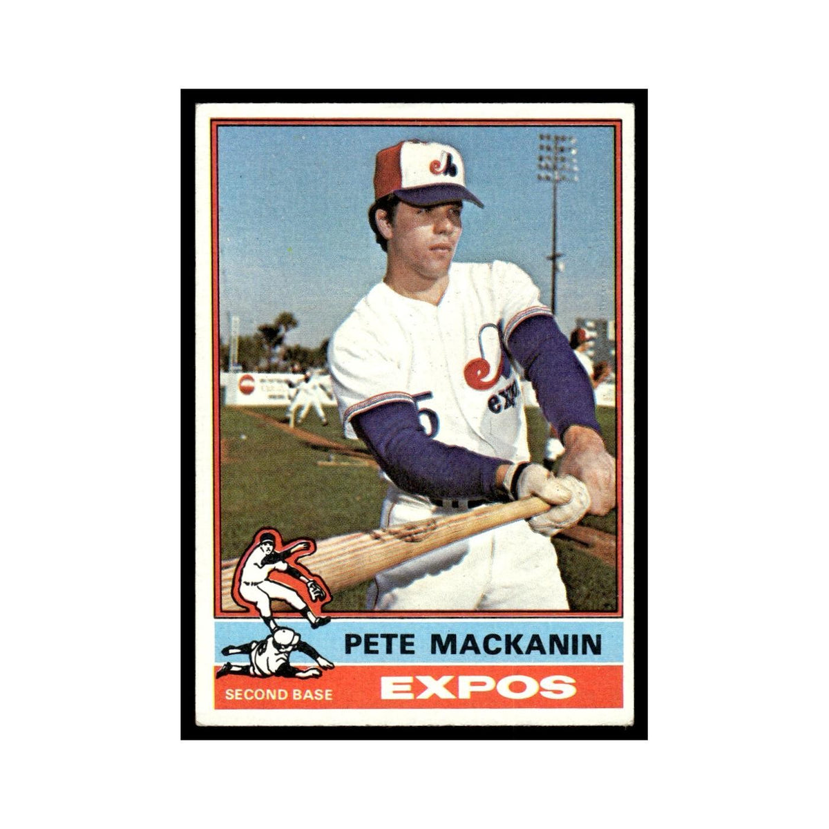 Pete Mackanin 1976 Topps #287 Montreal Expos Baseball Card EX