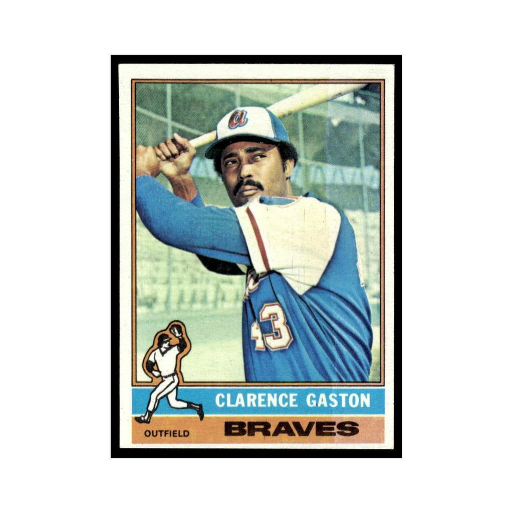 Clarence Gaston 1976 Topps #558 Atlanta Braves Baseball Card EX