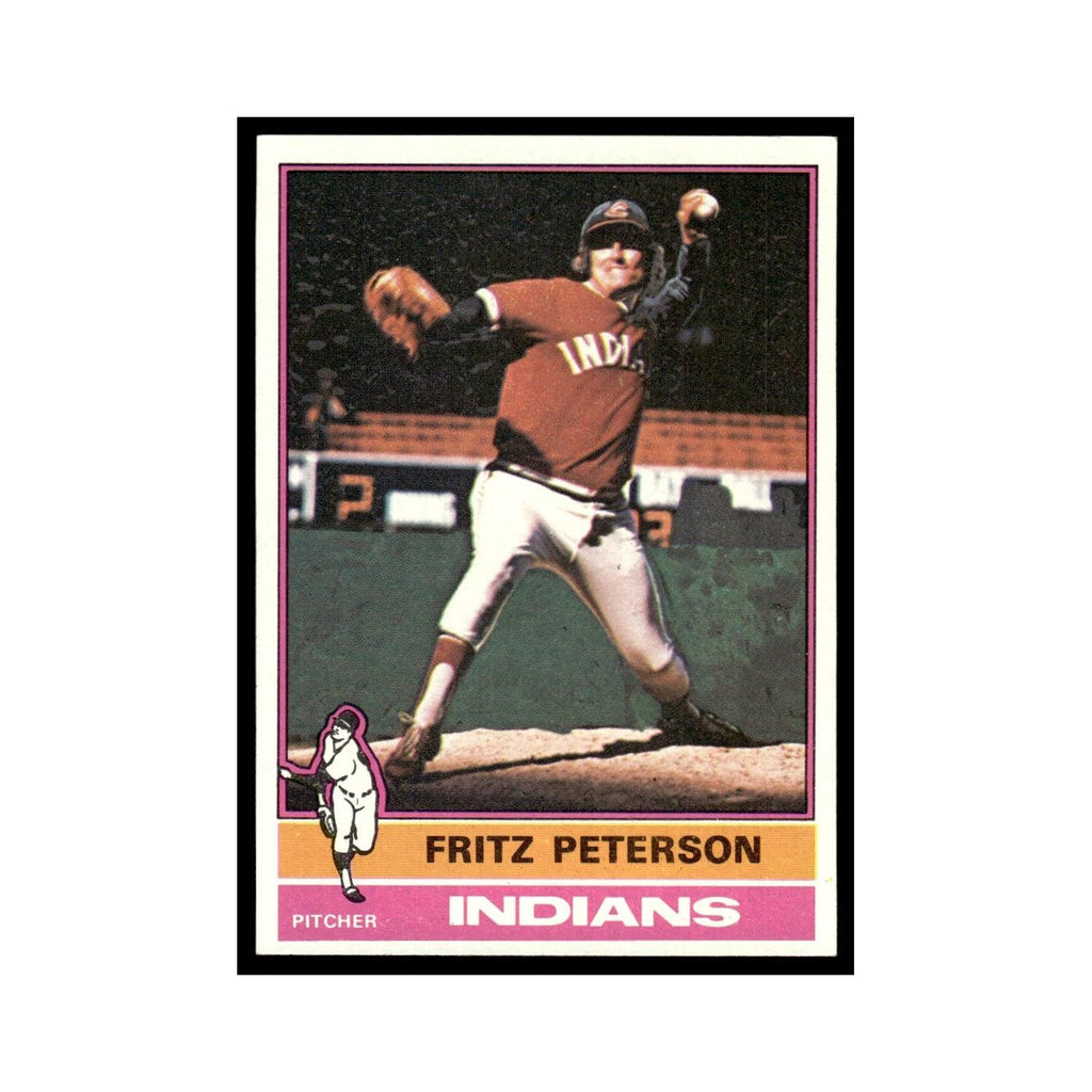 Fritz Peterson 1976 Topps #255 Cleveland Indians Baseball Card EX