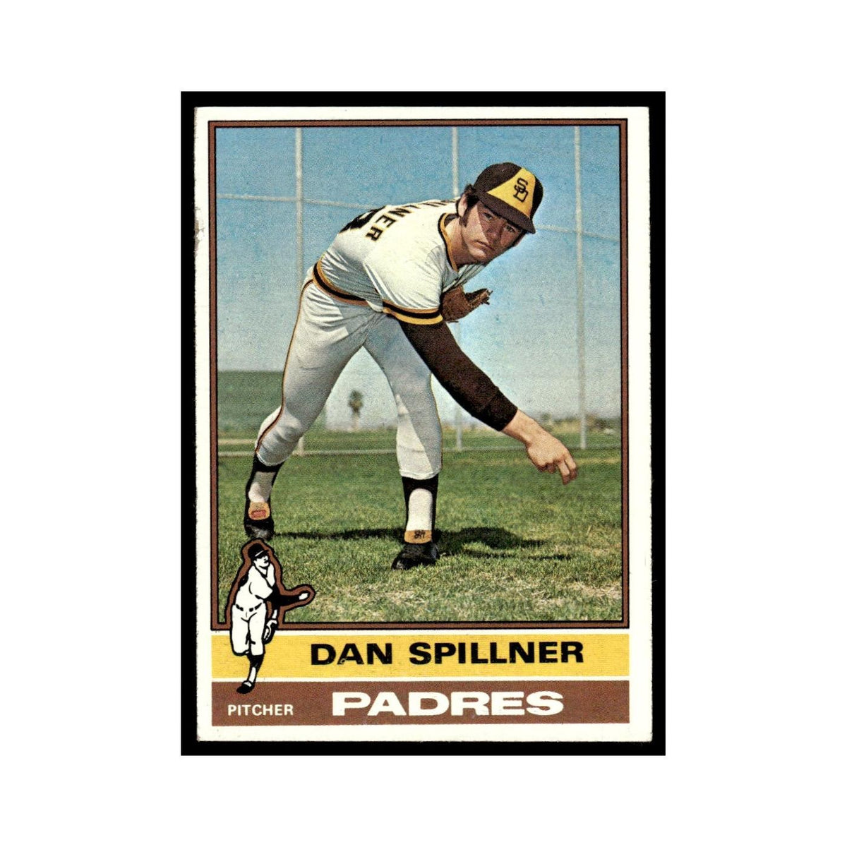 Dan Spillner 1976 Topps #557 San Diego Padres Baseball Card EX
