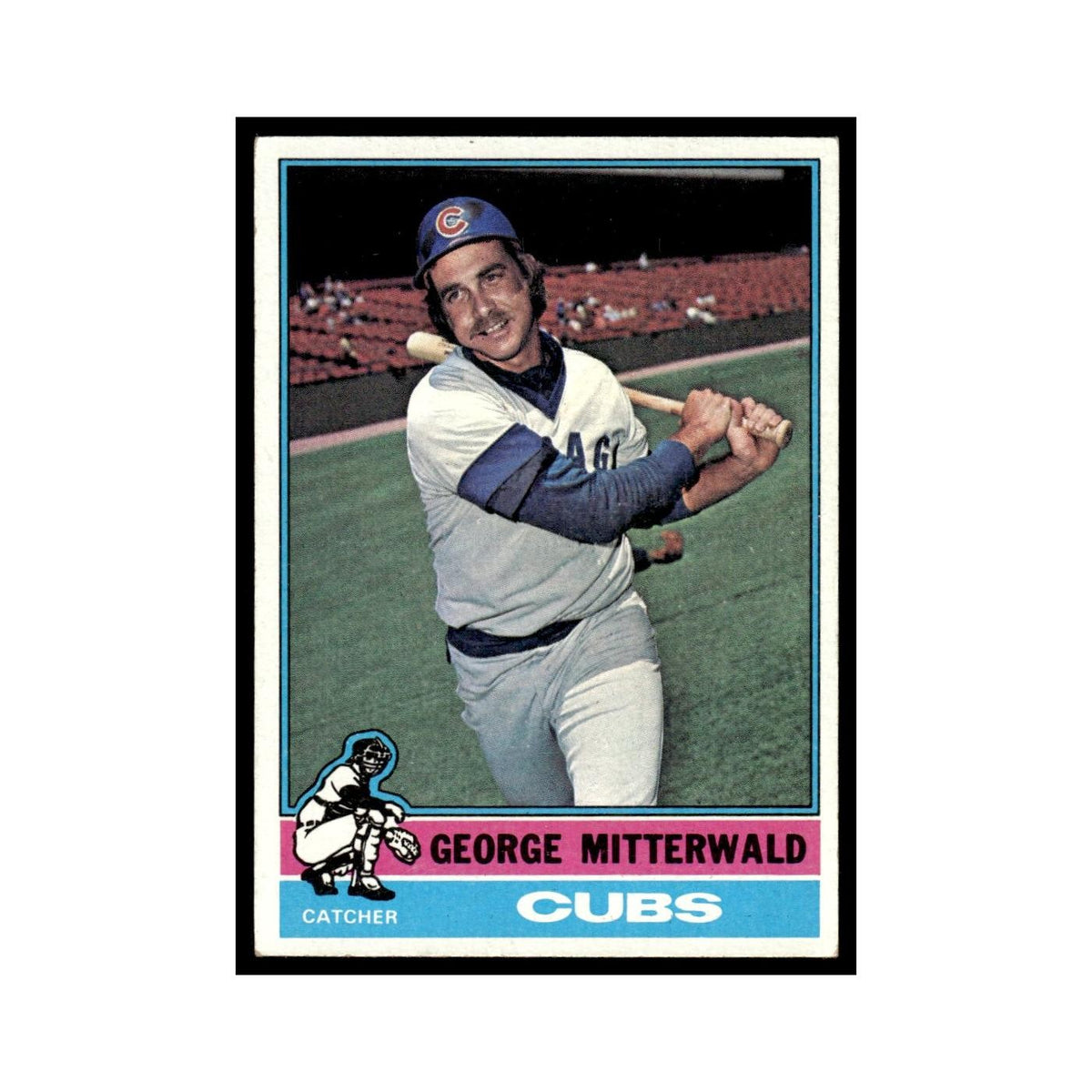 George Mitterwald 1976 Topps #506 Chicago Cubs Baseball Card EX