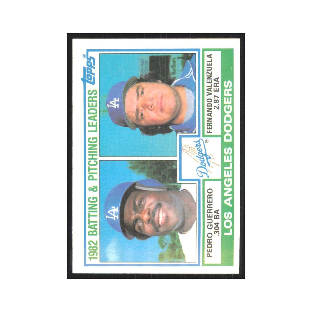 1983 Topps Pedro Guerrero/Fernando Valenzuela Dodgers #681