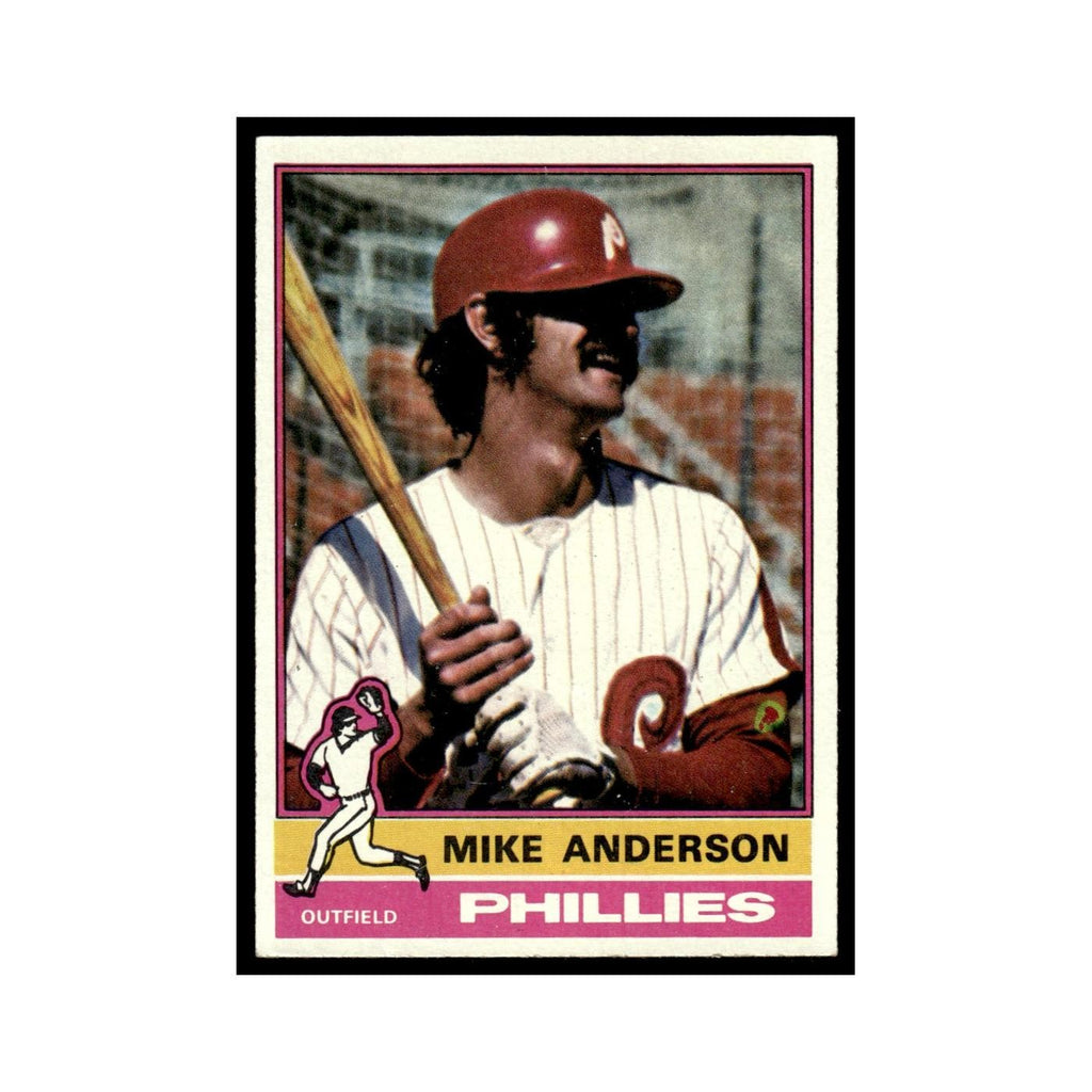 Mike Anderson 1976 Topps #527 Philadelphia Phillies Baseball Card EX