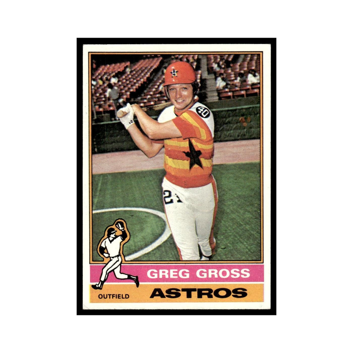 Greg Gross 1976 Topps #171 Houston Astros Baseball Card EX