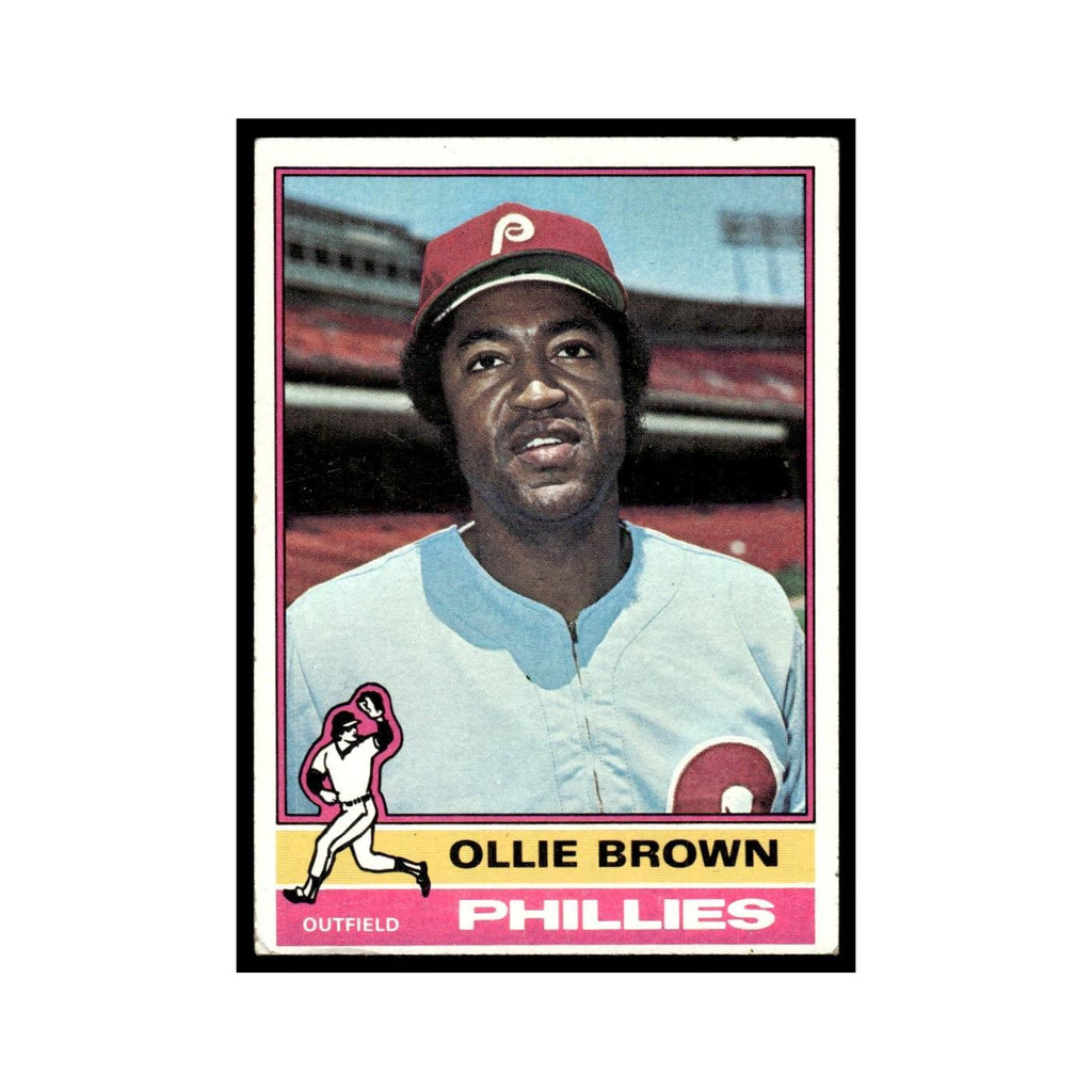 Ollie Brown 1976 Topps #223 Philadelphia Phillies Baseball Card EX