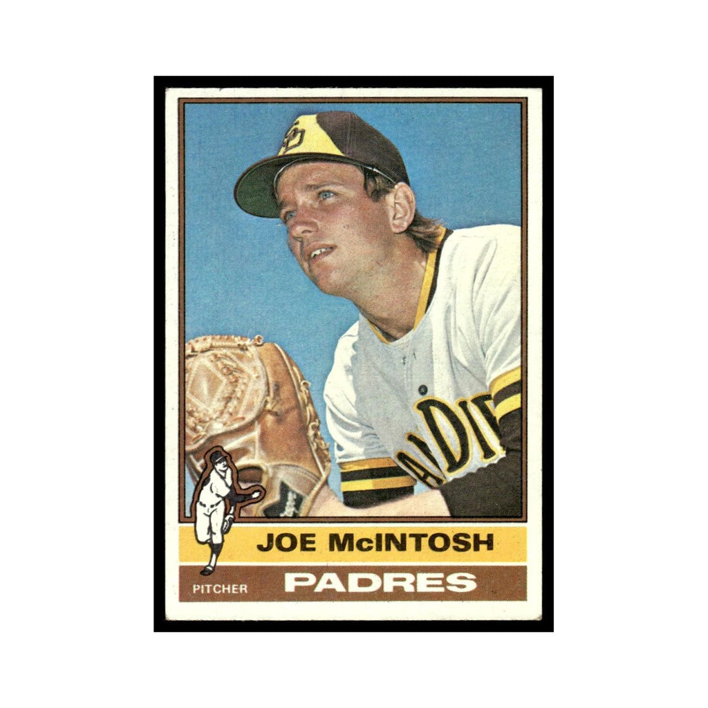 Joe McIntosh Rookie 1976 Topps #497 San Diego Padres Baseball Card EX