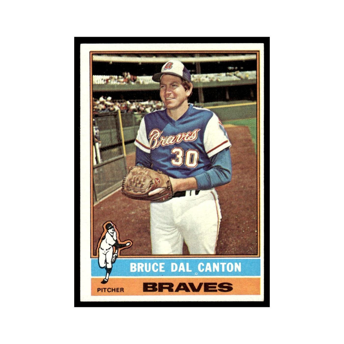 Bruce Dal Canton 1976 Topps #486 Atlanta Braves Baseball Card EX
