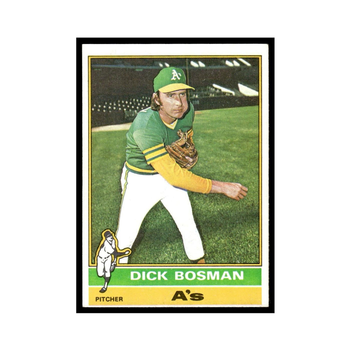 Dick Bosman 1976 Topps #298 Oakland Athletics Baseball Card EX