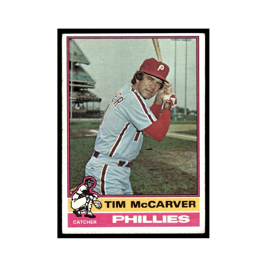 Tim McCarver 1976 Topps #502 Philadelphia Phillies Baseball Card EX
