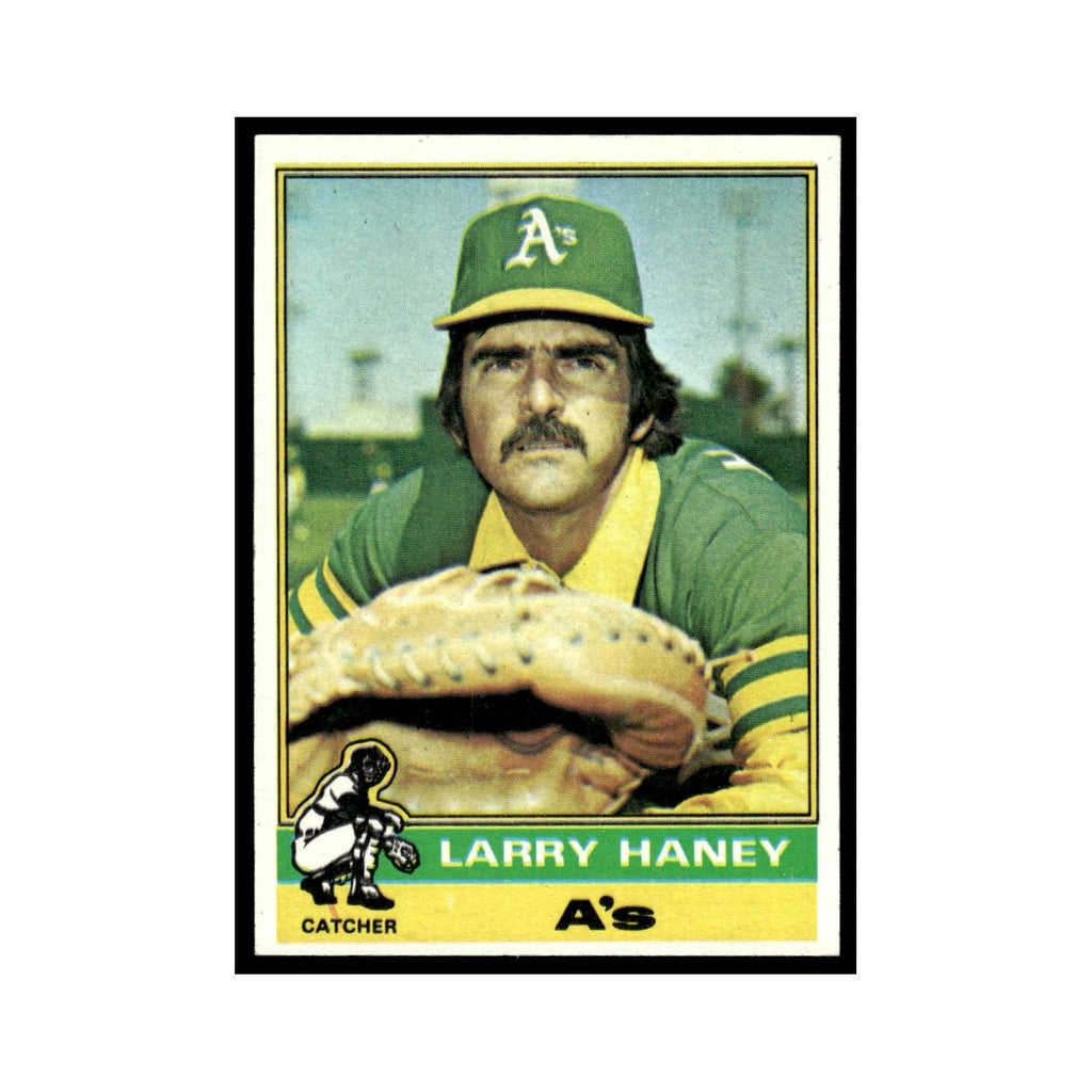 Larry Haney 1976 Topps #446 Oakland Athletics Baseball Card EX