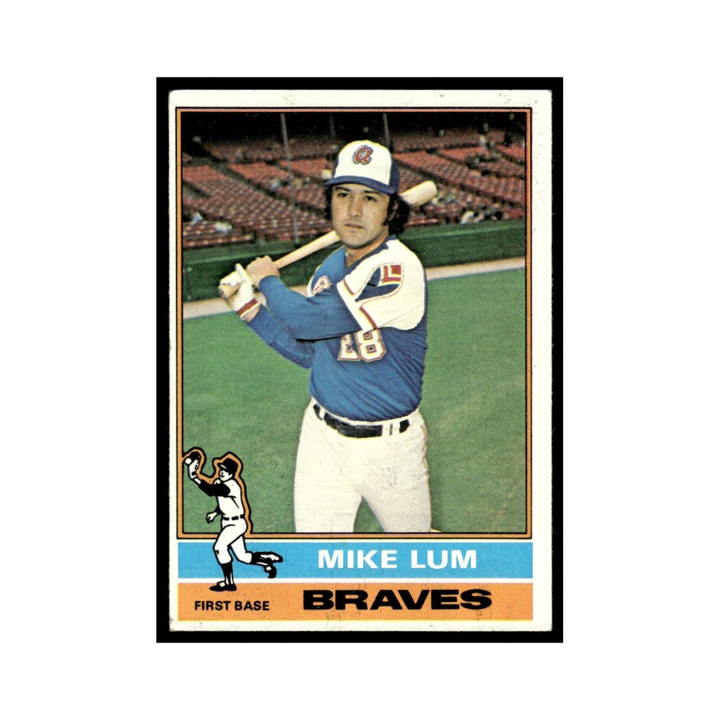 Mike Lum 1976 Topps #208 Atlanta Braves Baseball Card EX