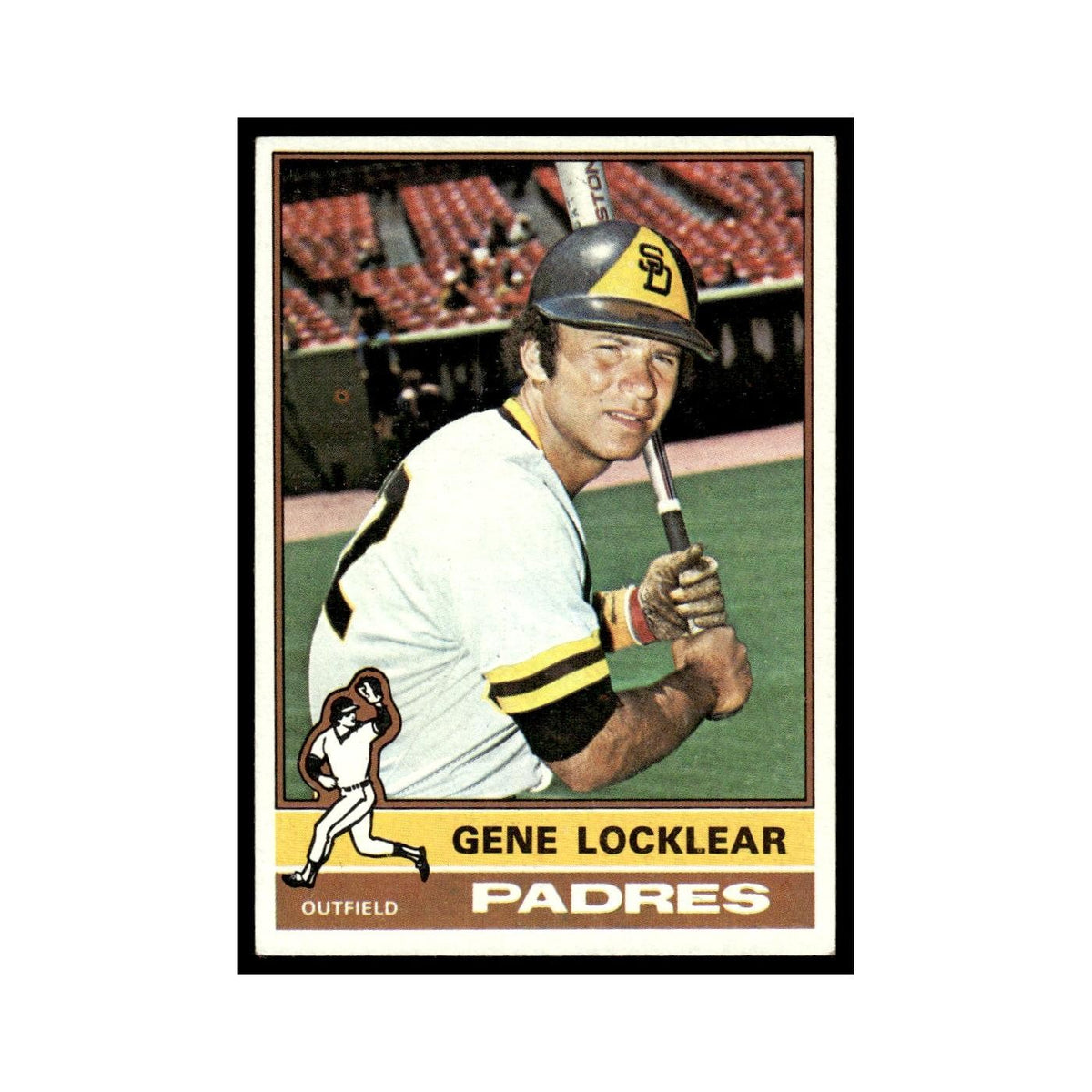 Gene Locklear 1976 Topps #447 San Diego Padres Baseball Card EX