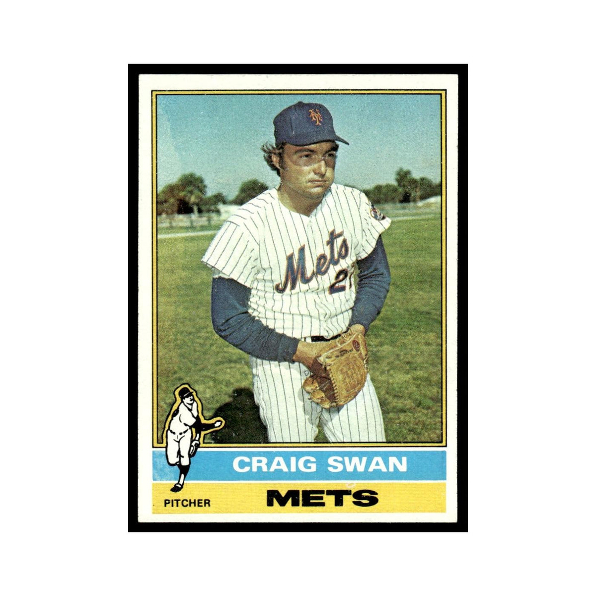 Craig Swan 1976 Topps #494 New York Mets Baseball Card EX