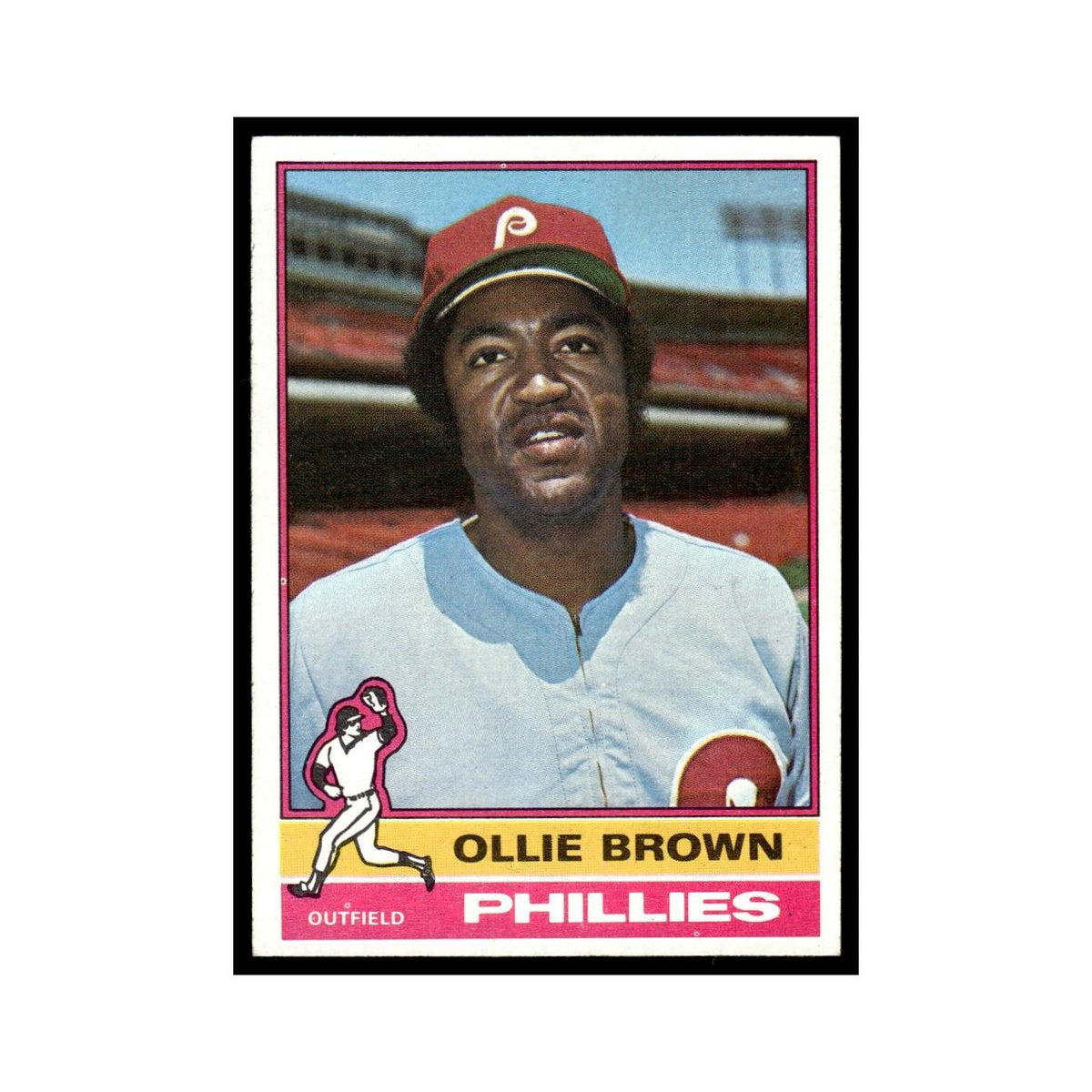 Ollie Brown 1976 Topps #223 Philadelphia Phillies Baseball Card EX