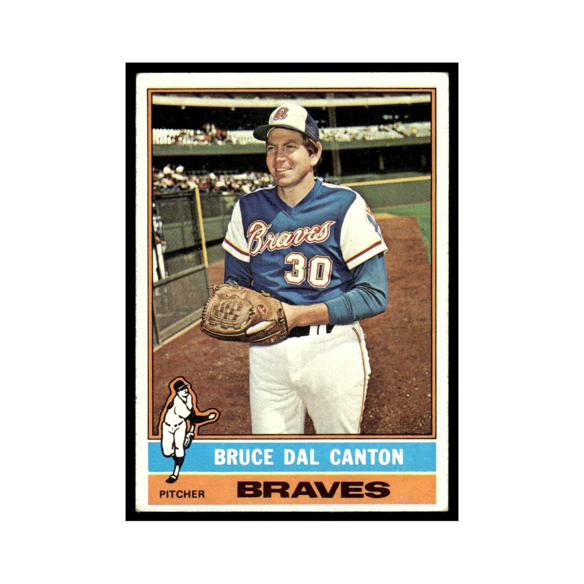 Bruce Dal Canton 1976 Topps #486 Atlanta Braves Baseball Card EX