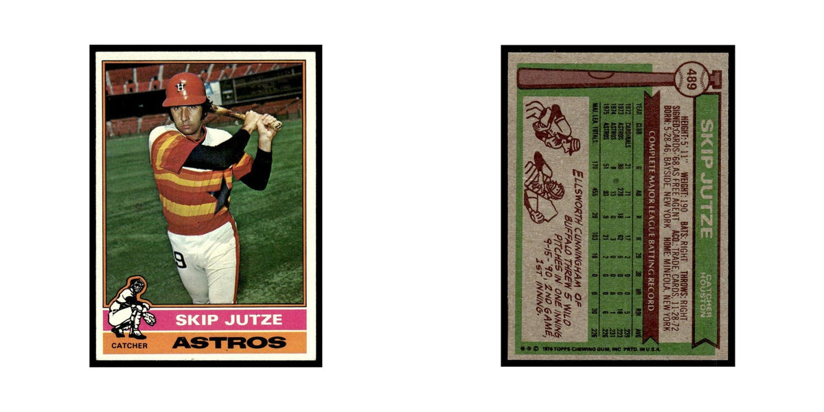Skip Jutze 1976 Topps #489 Houston Astros Baseball Card EX