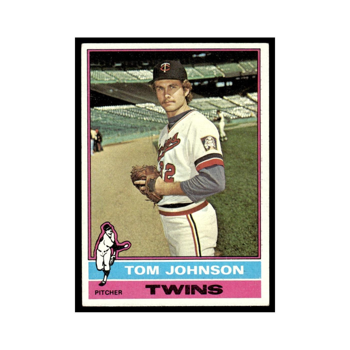 Tom Johnson 1976 Topps #448 Minnesota Twins Baseball Card EX