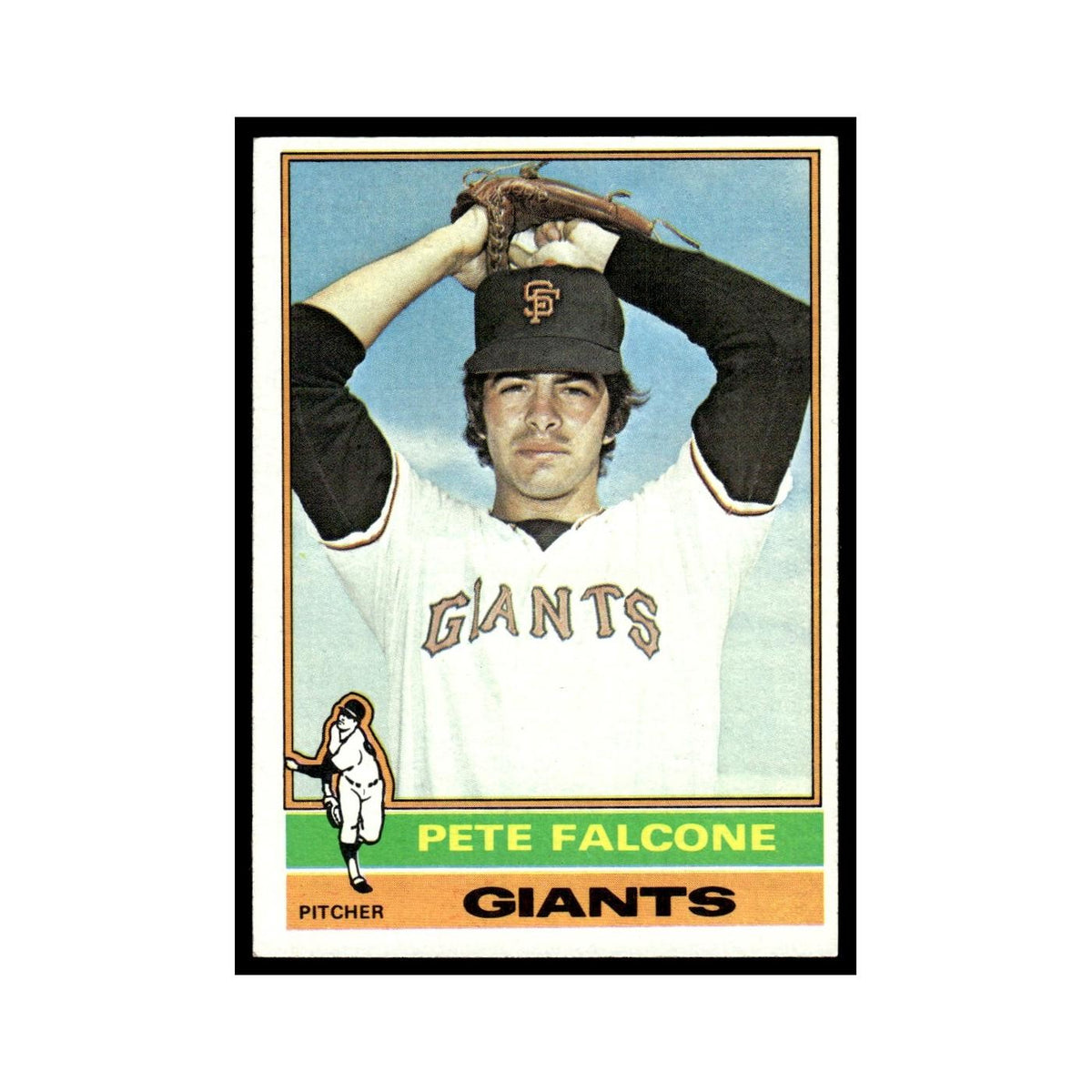 Pete Falcone Rookie 1976 Topps #524 San Francisco Giants Baseball Card EX