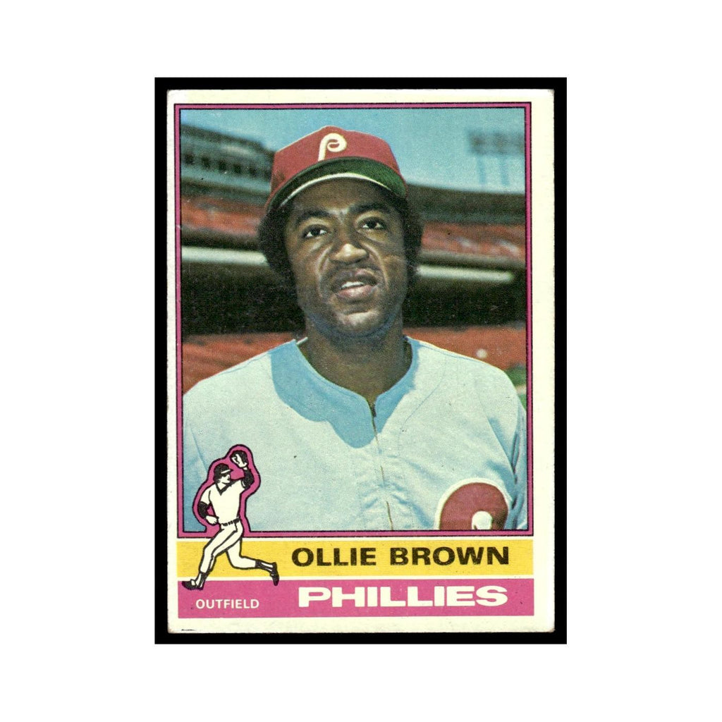 Ollie Brown 1976 Topps #223 Philadelphia Phillies Baseball Card EX