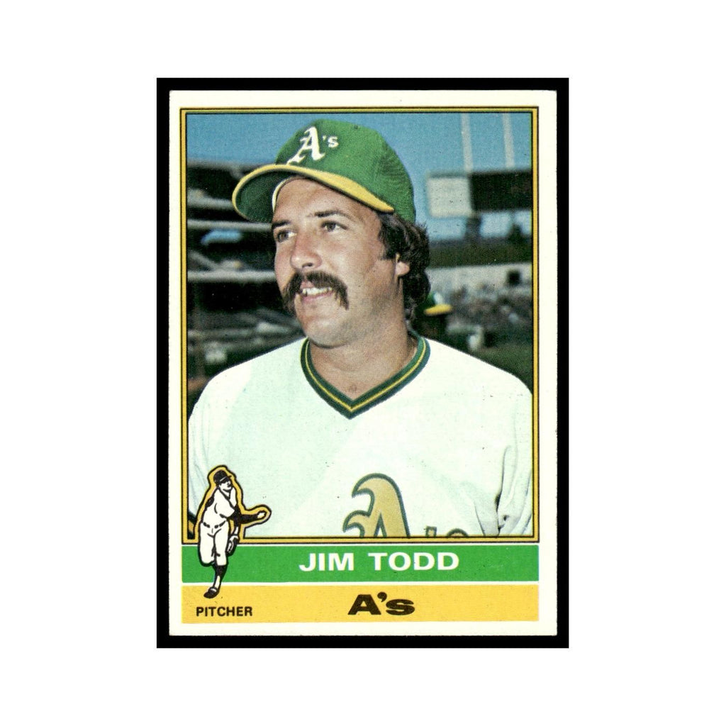 Jim Todd 1976 Topps #221 Oakland Athletics Baseball Card EX