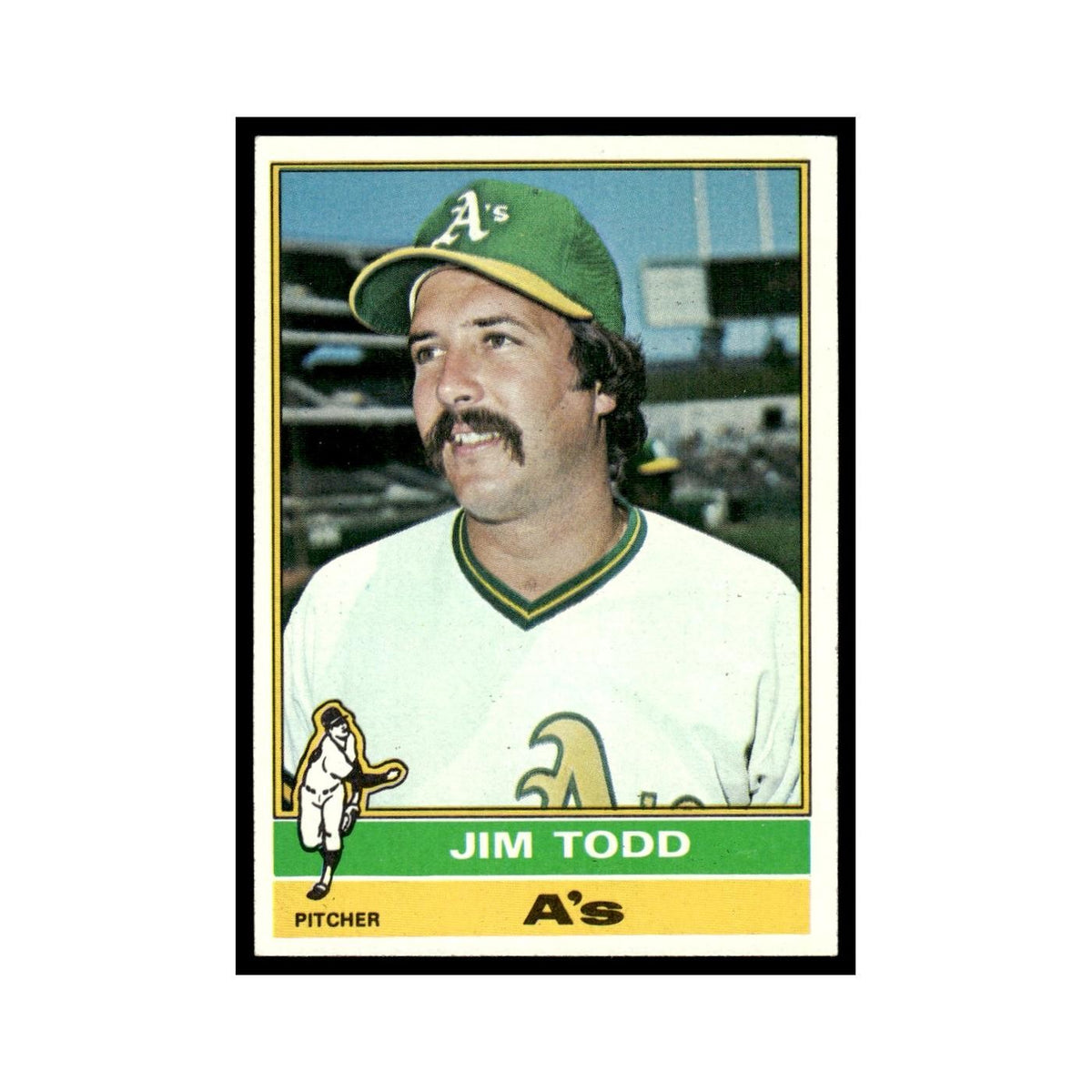 Jim Todd 1976 Topps #221 Oakland Athletics Baseball Card EX