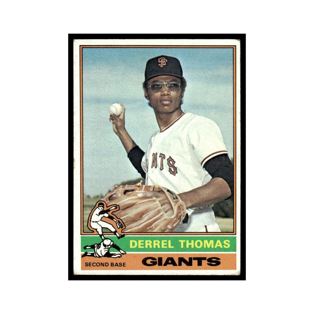 Derrel Thomas 1976 Topps #493 San Francisco Giants Baseball Card EX