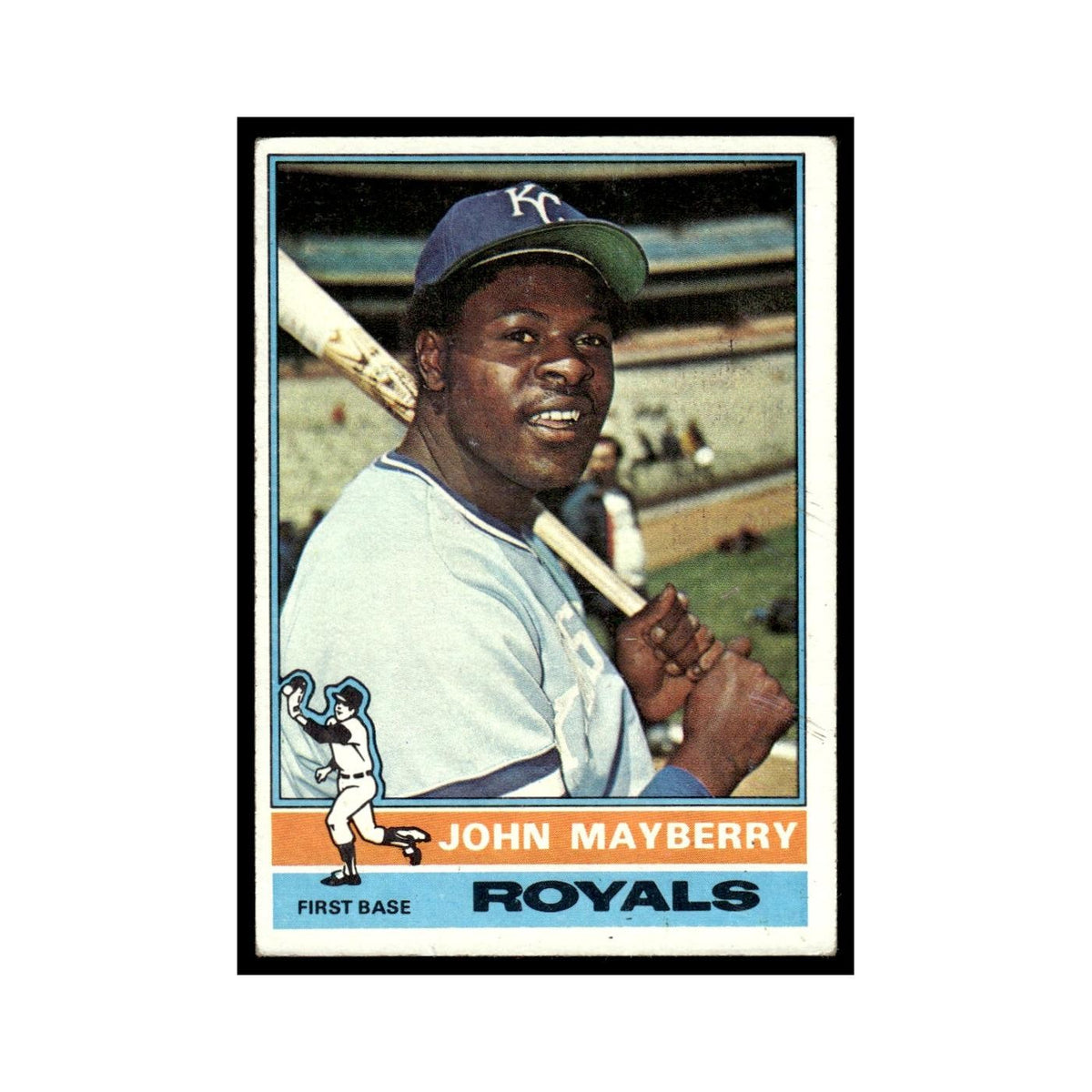 John Mayberry 1976 Topps #440 Kansas City Royals Baseball Card EX