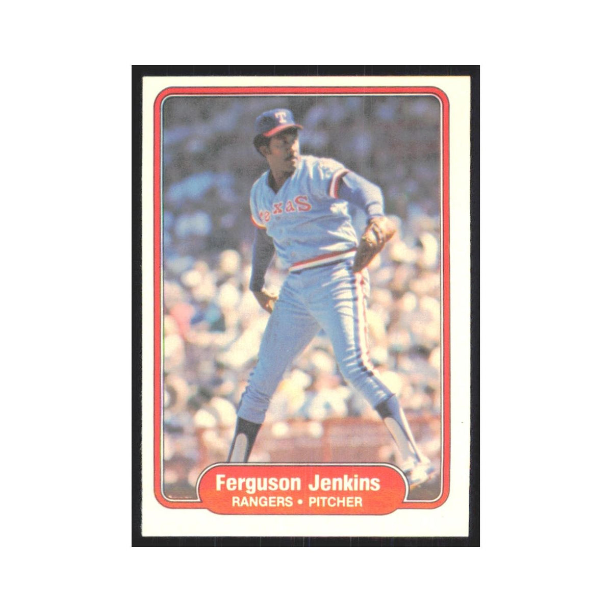1982 Fleer Ferguson Jenkins Rangers #320