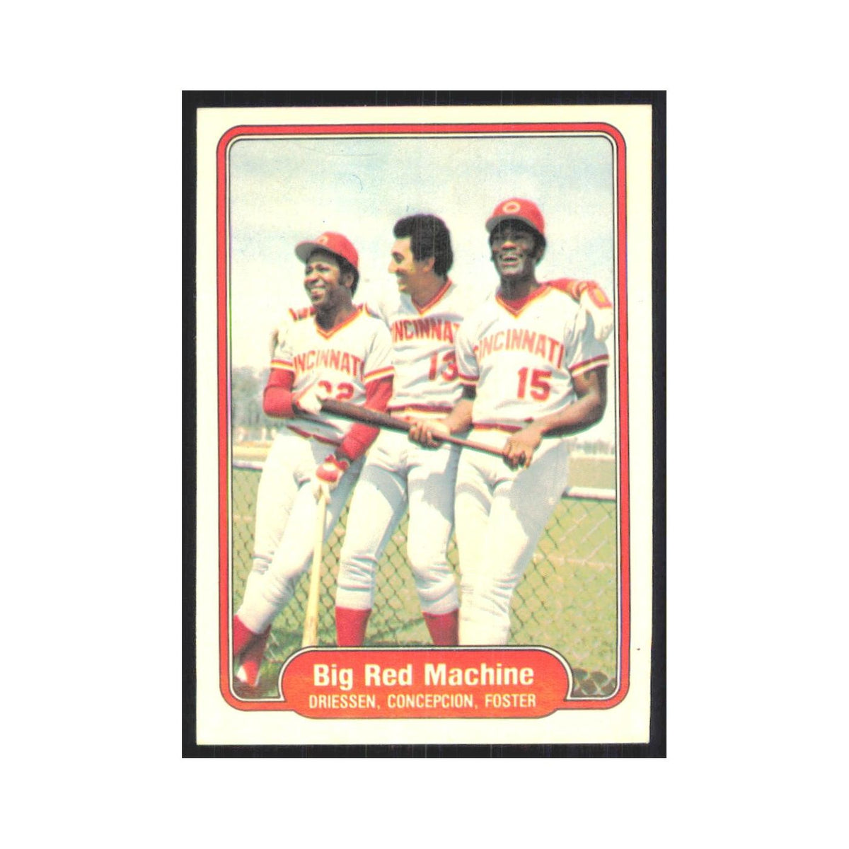 1982 Fleer Dan Driessen/Dave Concepcion/George Foster #630
