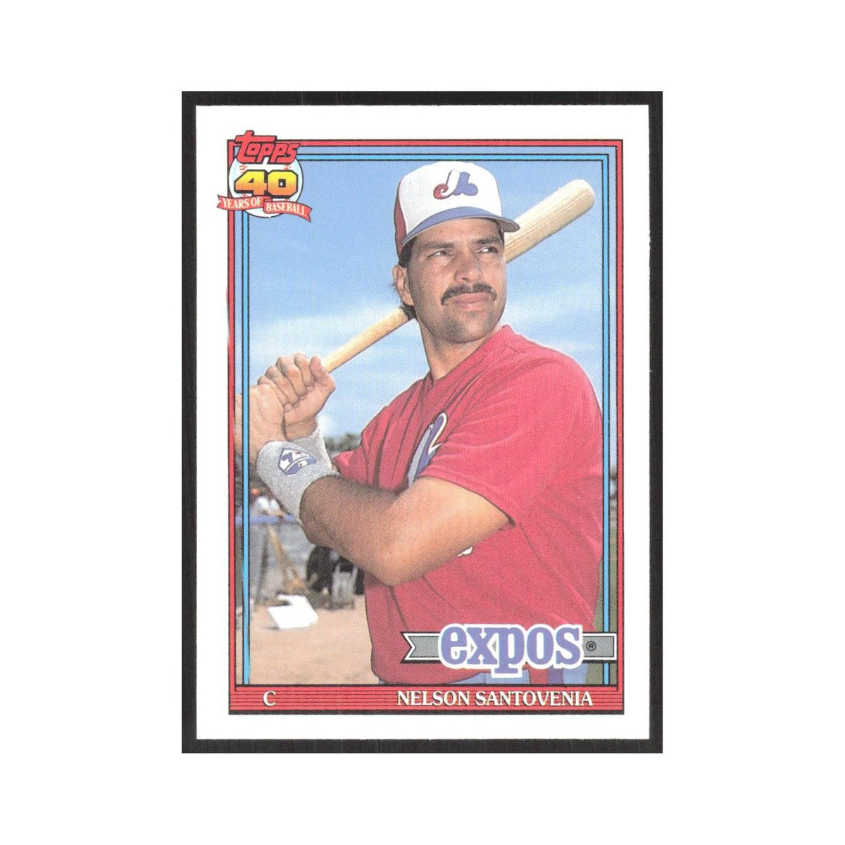 1991 O-Pee-Chee Nelson Santovenia Montreal Expos #744