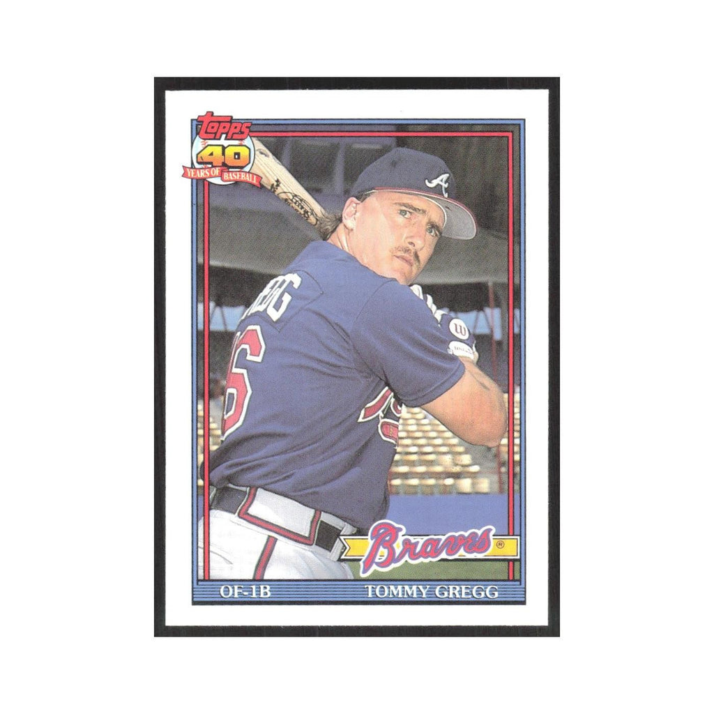 1991 O-Pee-Chee Tommy Gregg Braves #742