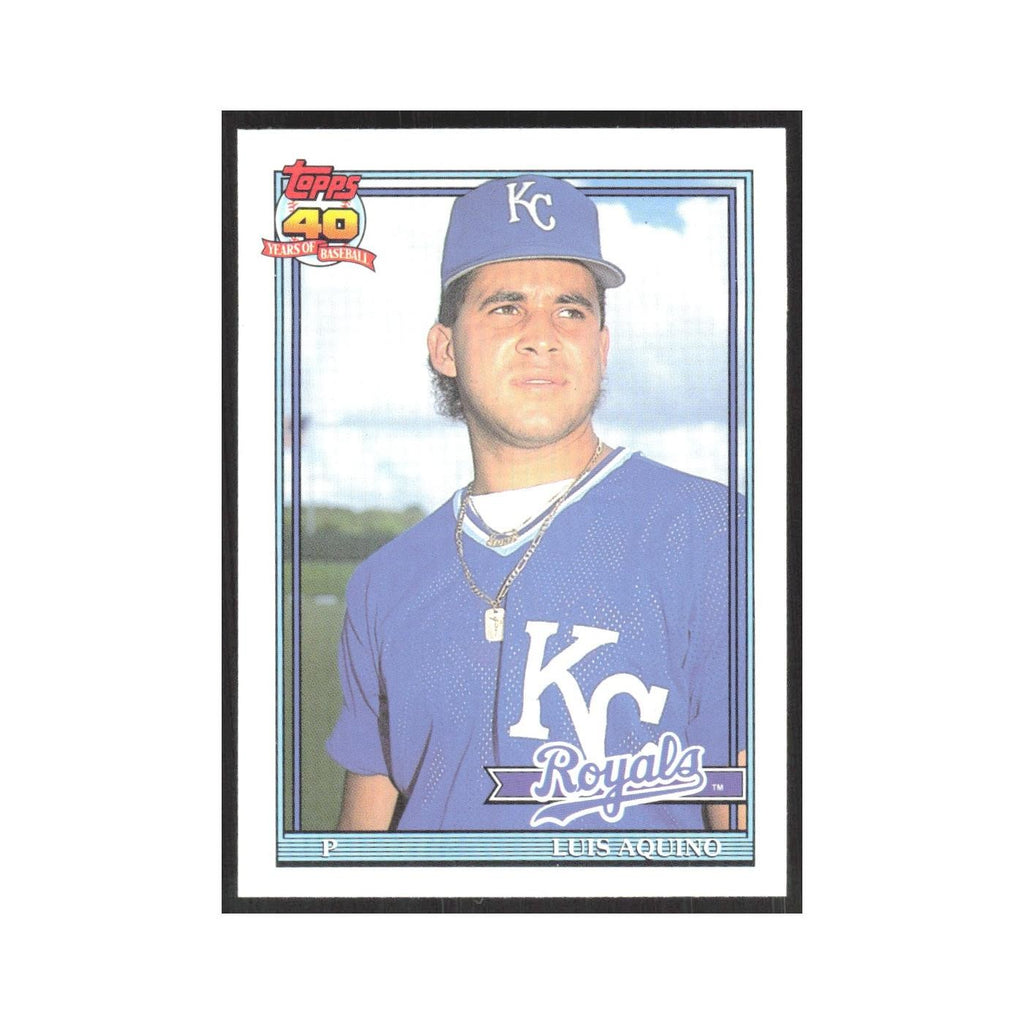 1991 O-Pee-Chee Luis Aquino Royals #169