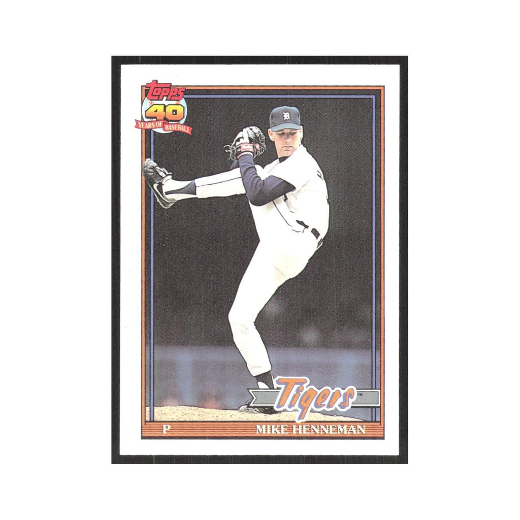 1991 O-Pee-Chee Mike Henneman Tigers #641