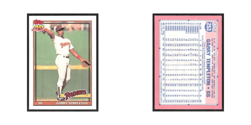 1991 O-Pee-Chee Garry Templeton Padres #253