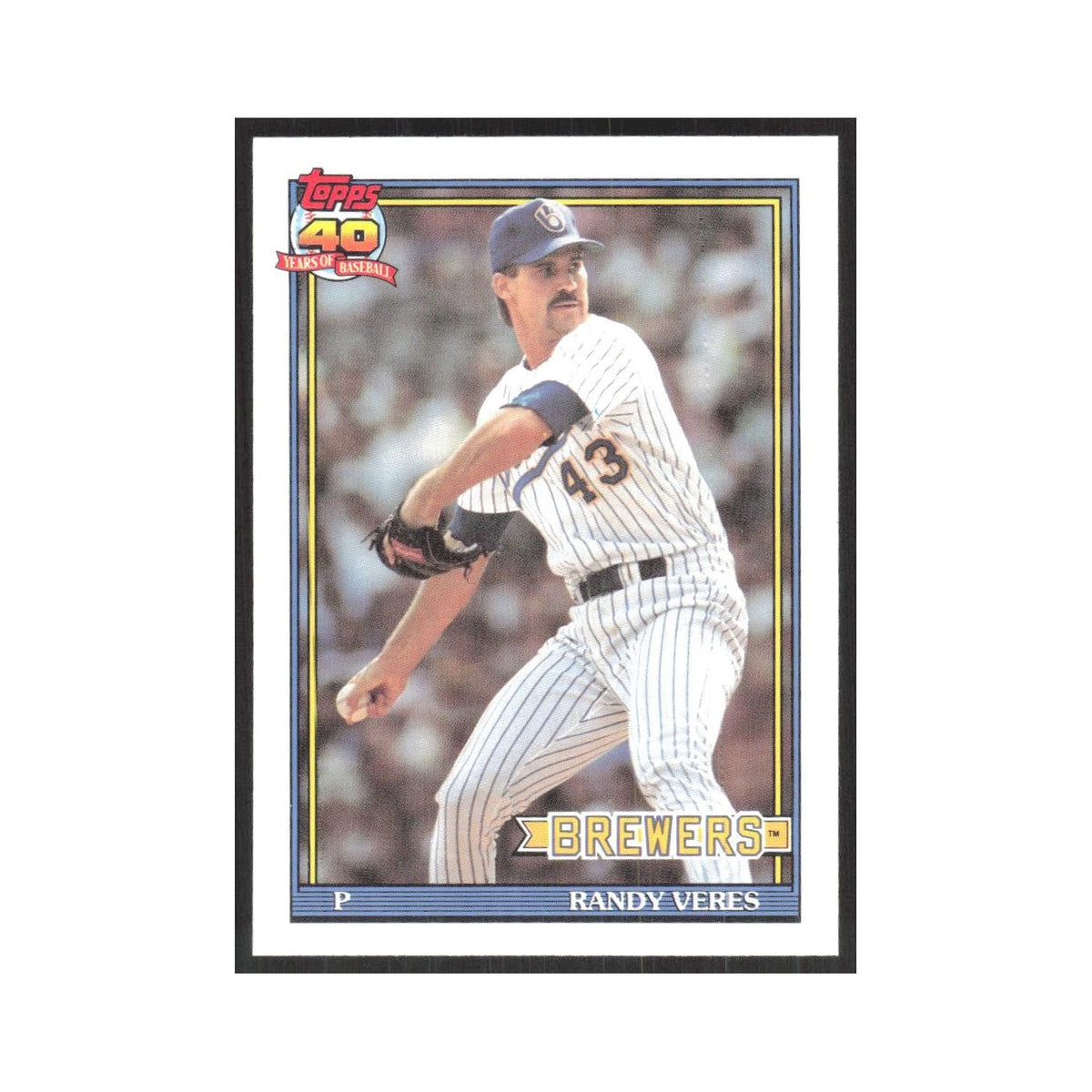 1991 O-Pee-Chee Randy Veres Brewers #694