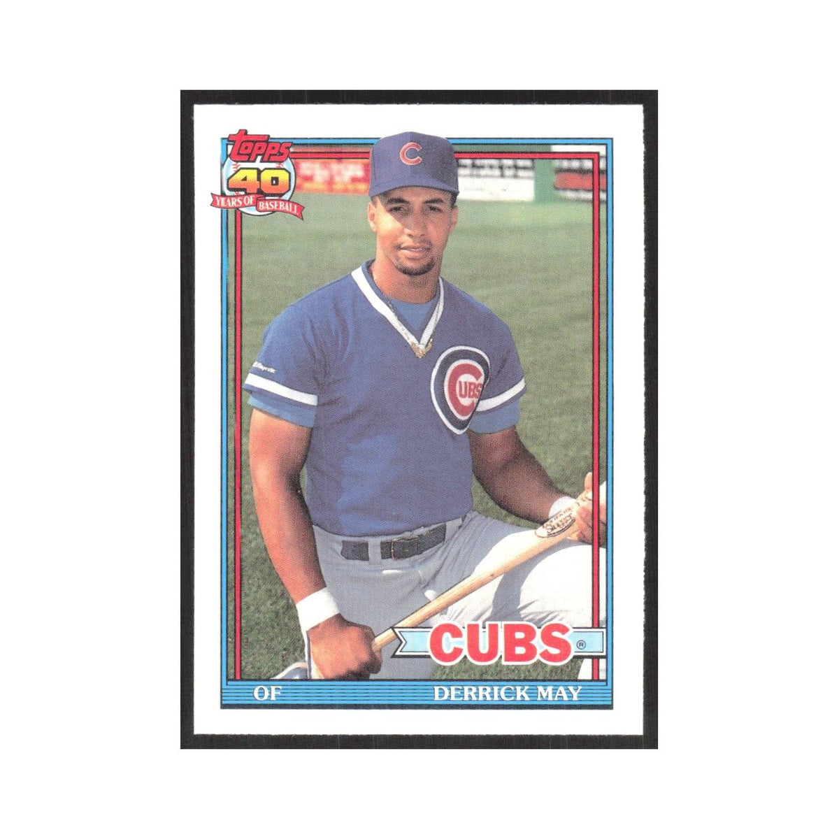 1991 O-Pee-Chee Derrick May Cubs #288