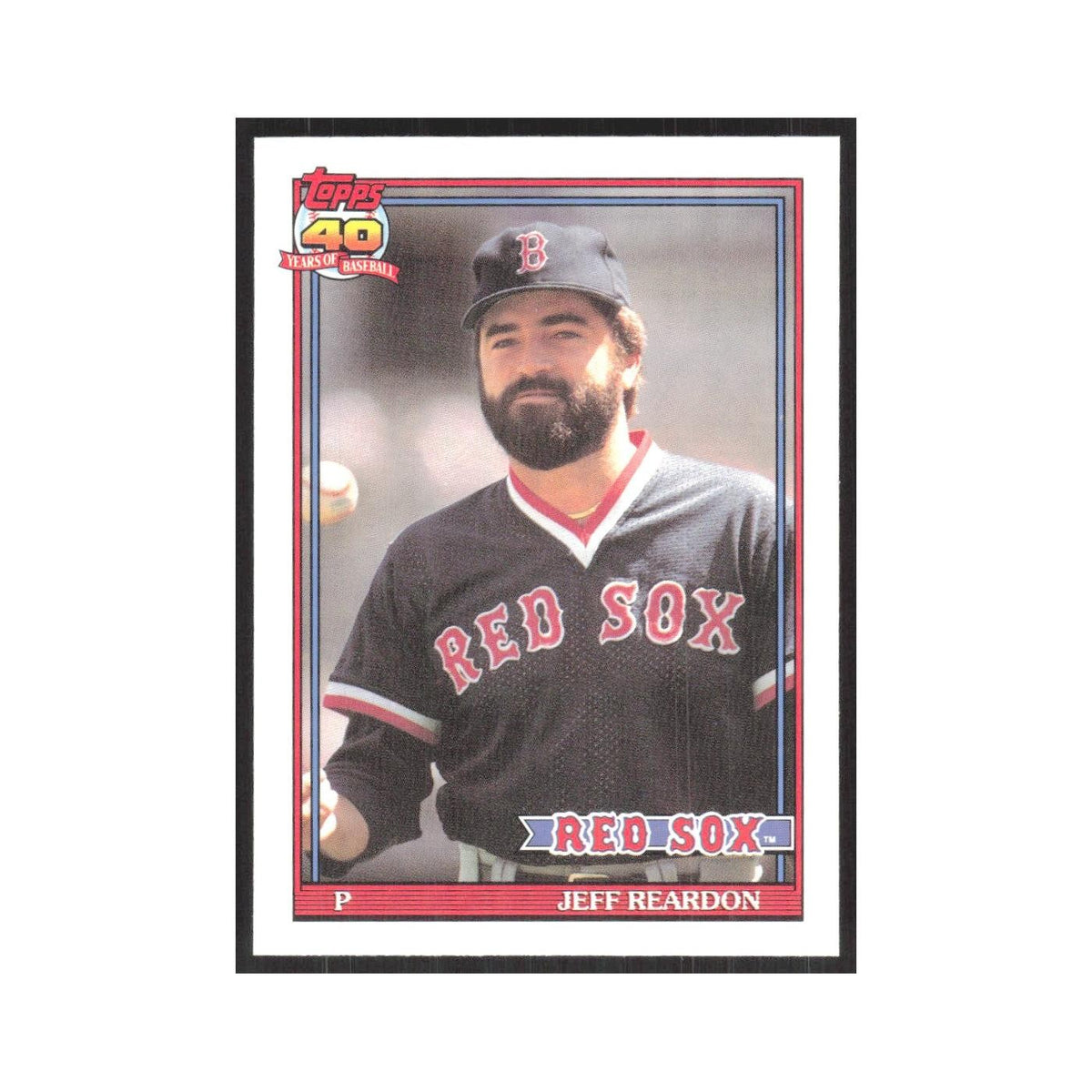 1991 O-Pee-Chee Jeff Reardon Red Sox #605
