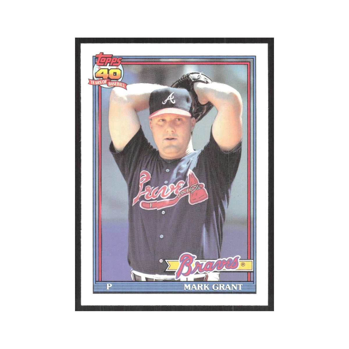 1991 O-Pee-Chee Mark Grant Braves #287
