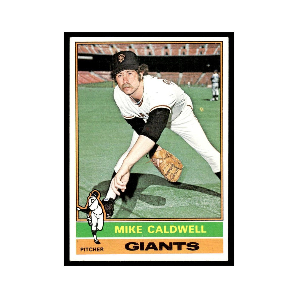 Mike Caldwell 1976 Topps #157 San Francisco Giants Baseball Card EX