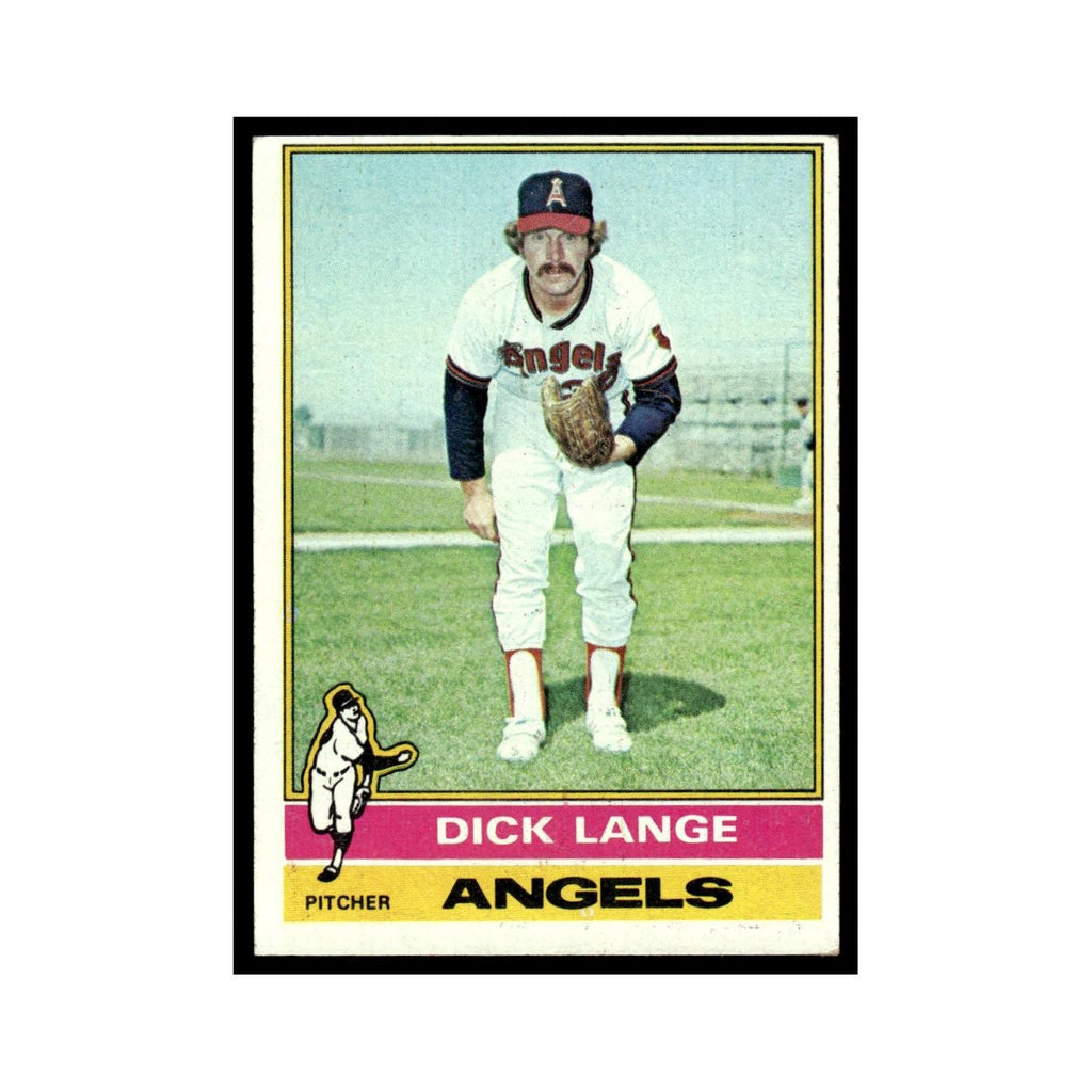 Dick Lange 1976 Topps #176 California Angels Baseball Card EX