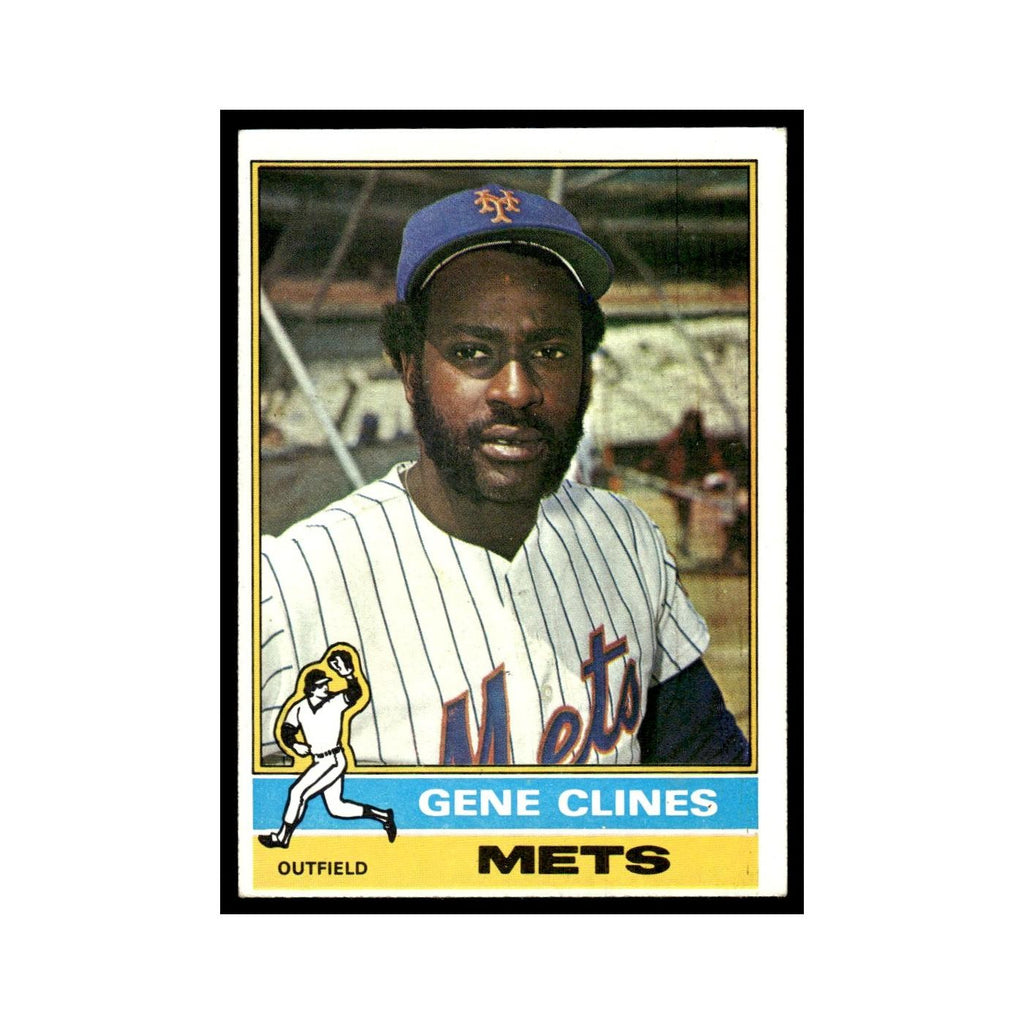 Gene Clines 1976 Topps #417 New York Mets Baseball Card EX