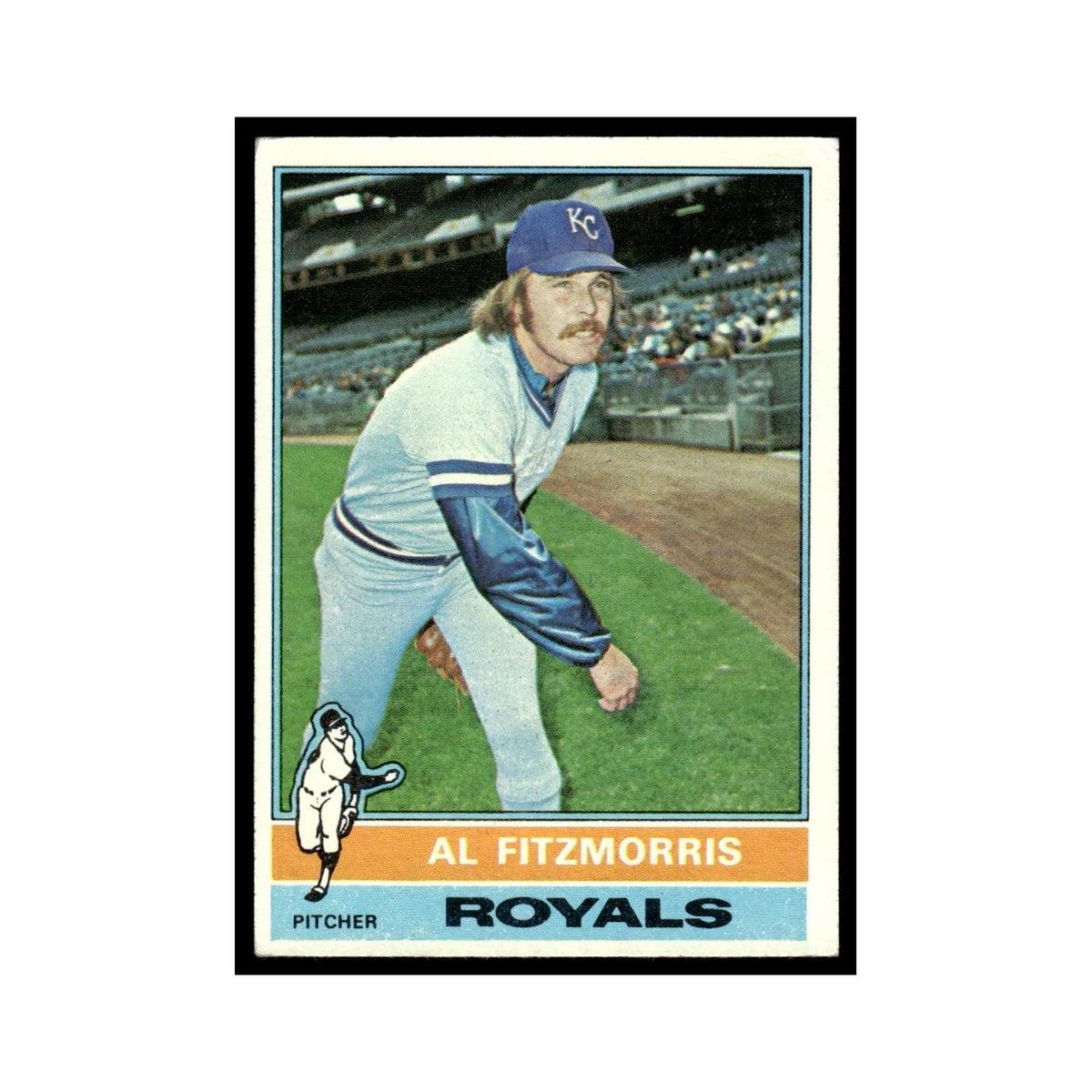 Al Fitzmorris 1976 Topps #144 Kansas City Royals Baseball Card EX