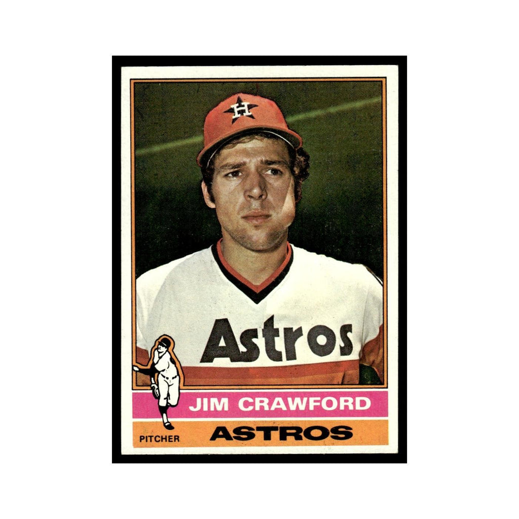 Jim Crawford 1976 Topps #428 Houston Astros Baseball Card EX